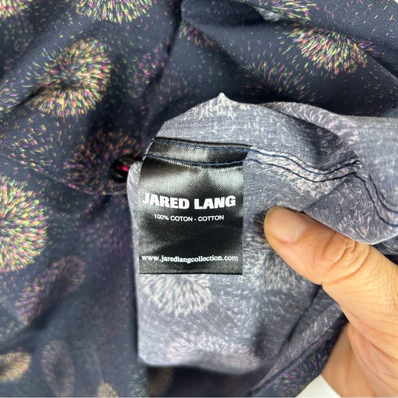 Jared Lang firework dress shirt fit cut size M 100% cotton - Picture 7 of 8